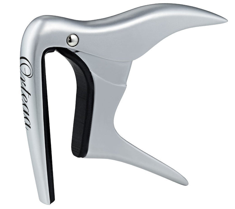 Ortega Guitars OCAPO-CR One Touch Adjustable Capo for Classical Flat Fret boards up to 52mm Nut Widths, Chrome