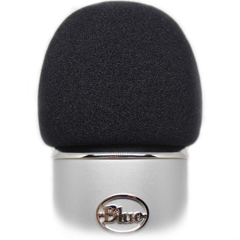 Foam Windscreen for Blue Yeti Microphone - Pop Filter made from Quality Sponge Material that Filters Unwanted Recording and Background Noises - Black Color