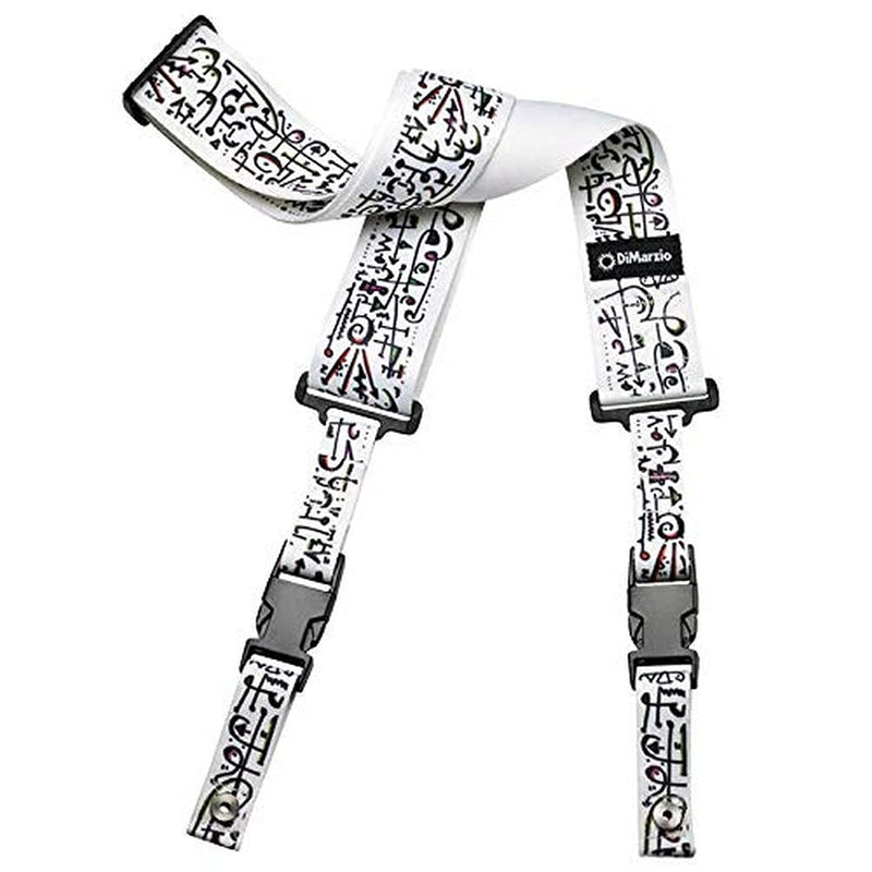 DiMarzio DD2242 - Steve Vai Cliplock Guitar Strap - Art Edition - White