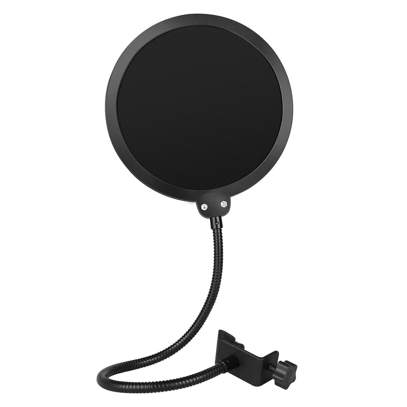 InnoGear Microphone Pop Filter, Enhanced Layers Shield with Flexible Gooseneck Clip Stabilizing Arm