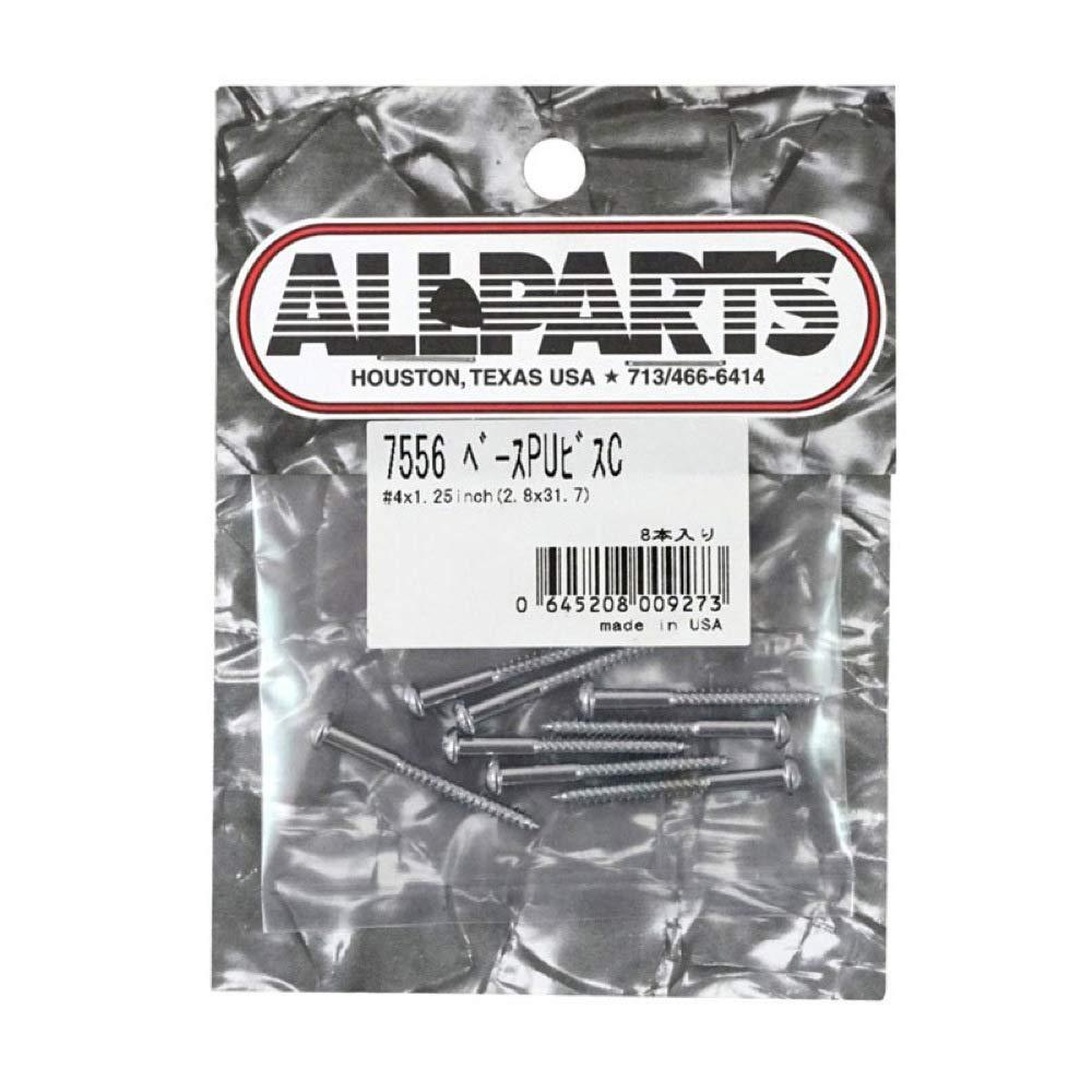 'Allparts GS 0011) Matte Screws Design Pickup (Abhnehmer Assembly Replacement and Small Parts for Electric Guitar Chrome