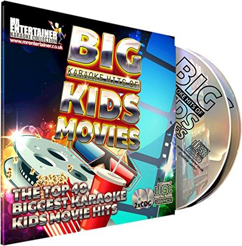 Mr Entertainer Big Karaoke Hits of Kids Movies - Double CD+G (CDG) Pack. 40 Top Songs. Sing the magical songs of children's movies