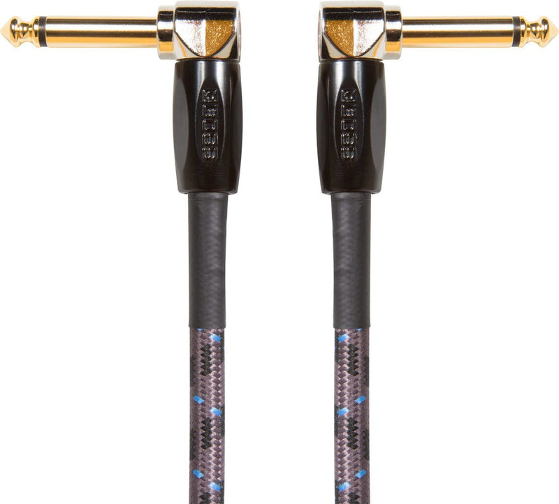 BOSS Bic-3Aa Patch/Pedal, Guitar, Bass And Instrument Cable. Angled 1/4-Inch Connectors, 3 Ft./1 M Length. 3ft Angled/Angled