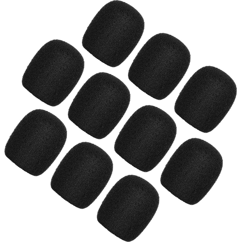 Mini Microphone Headset 10 Pack ChromLives Lapel Headset Microphone Windscreens Foam Covers Microphone Covers Mini Size Color Black