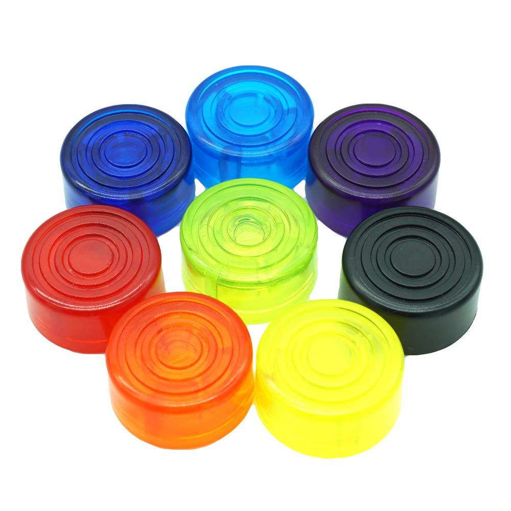 8PCs Guitar Foot Nail Cap Foot-switch Toppers Effect Pedal Protection Cap Guitar Effect Accessories Mix Color