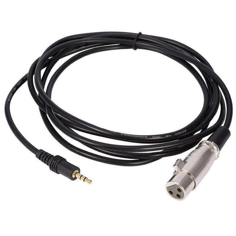 10FT/3M XLR Female to 3.5mm Microphone Cable, 3 Pin 1/8" TRS Stereo to XLR Female Audio Cable Convertor Adapter for Mixer Guitar AMP Microphone