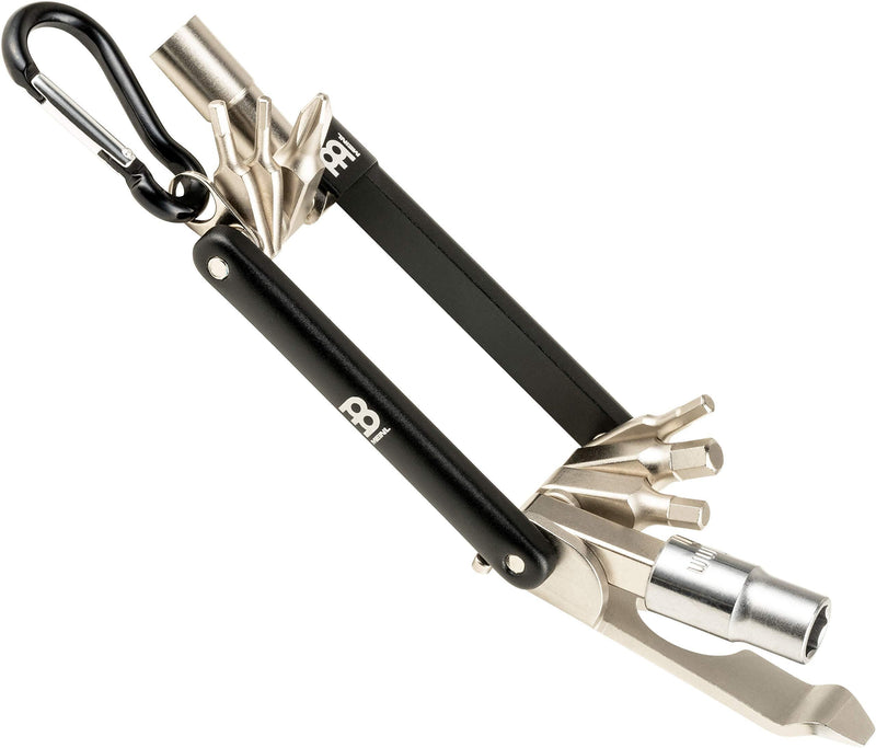 Meinl Stick & Brush Drum Tech Multi-Tool with Carabiner Hook - Includes The Essentials For Quick Fixes & Maintenance (SB503)