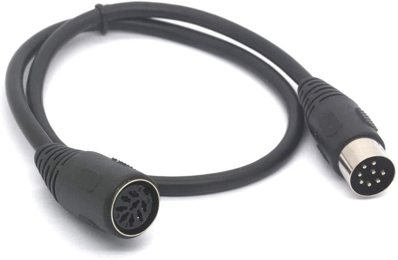 Tomost 8 PIN DIN Extension Cable MIDI Male to Female Lead for Bang & Olufsen B&O Powerlink Ect Musicial Insturement (50 cm) 50 cm