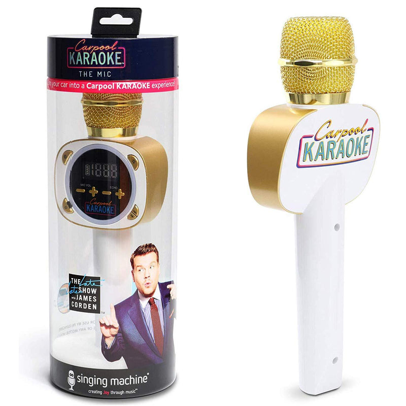 Singing Machine Carpool Karaoke Microphone Bluetooth Karaoke Machine