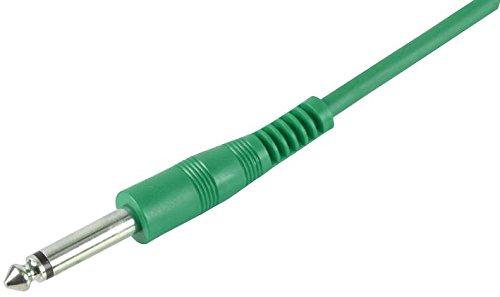 Pulse PLS00403 6.35 mm Mono Jack to Jack Guitar Lead, 6m, Green