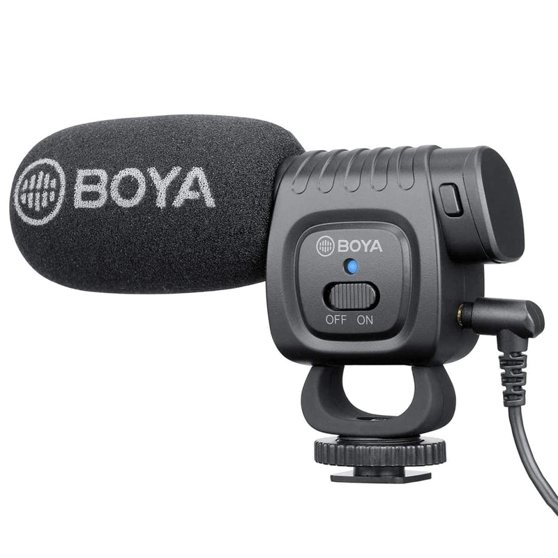 BOYA BY-BM3011 Cardioid Camera-Mount Professional Condenser Shotgun Microphone Broadcast Video Interview Capacitive Mic Compatible with iPhone Android Smartphone Canon Nikon DSLR Camera Camcorder