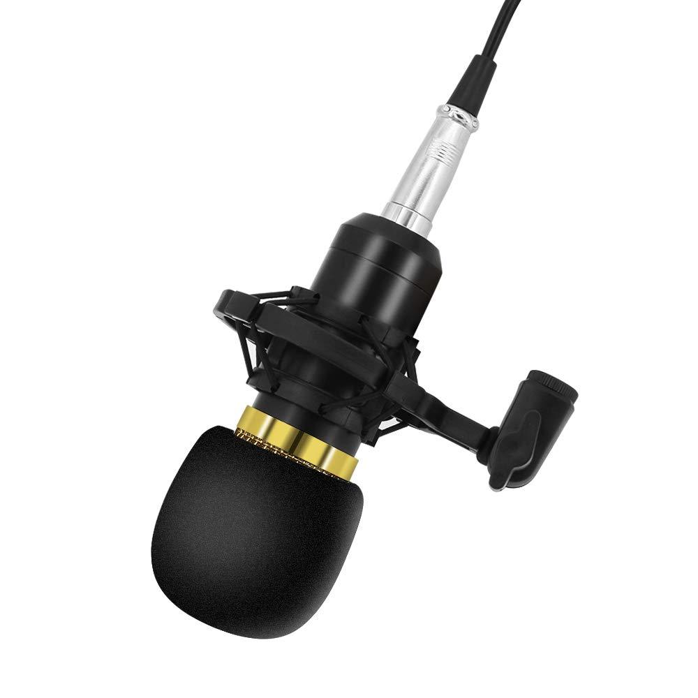 ShawFly Bm800 Condenser Microphone Studio Sound Recording Broadcasting With Shock Mount For personal recording or recording studio