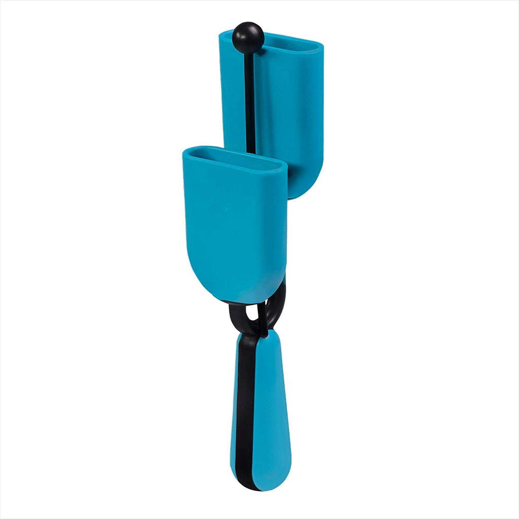 Halilit Hi-Lo Agogo Bell. High-end Hand Percussion Musical Instrument. Percussionists of All Levels. Teens & Adults. Sturdy & Built to Last (Blue) Blue