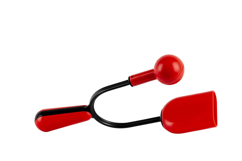 Halilit Hi-Lo Vibraslap. Adjustable Slider. Professional Hand Percussion Shaker Musical Instrument. Teens & Adults. Durable & Easy to Master - Red