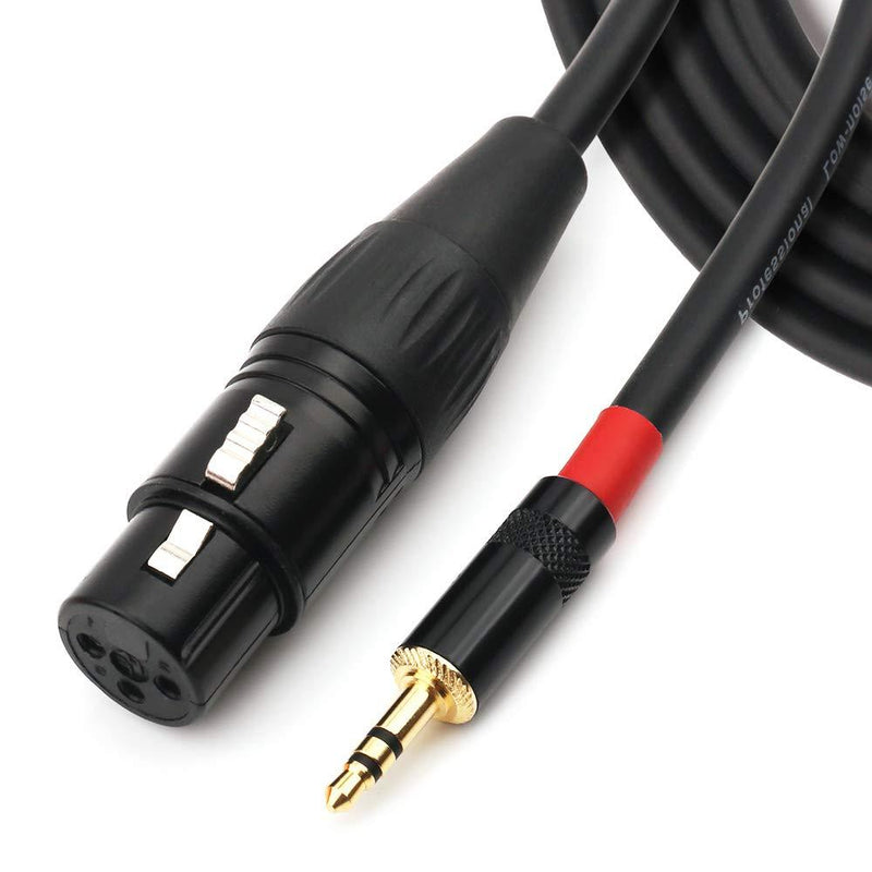 NANYI 3.5mm TRS Stereo Male to XLR Female Interconnect Audio microphone Cable, Suitable for ipod, Mobile phone, active speakers, stage, DJ, studio audio console -10Meters 10Meters