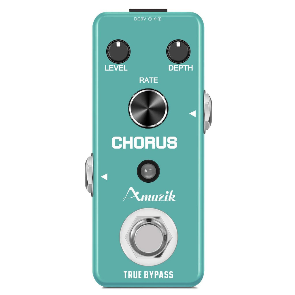 Amuzik Guitar Chorus Effect Pedal Analog Chorus BBD Circuit Pedal Uses The Rare MN3007 Chip