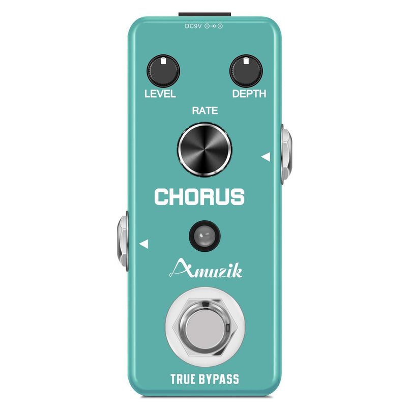 Amuzik Guitar Chorus Effect Pedal Analog Chorus BBD Circuit Pedal Uses The Rare MN3007 Chip