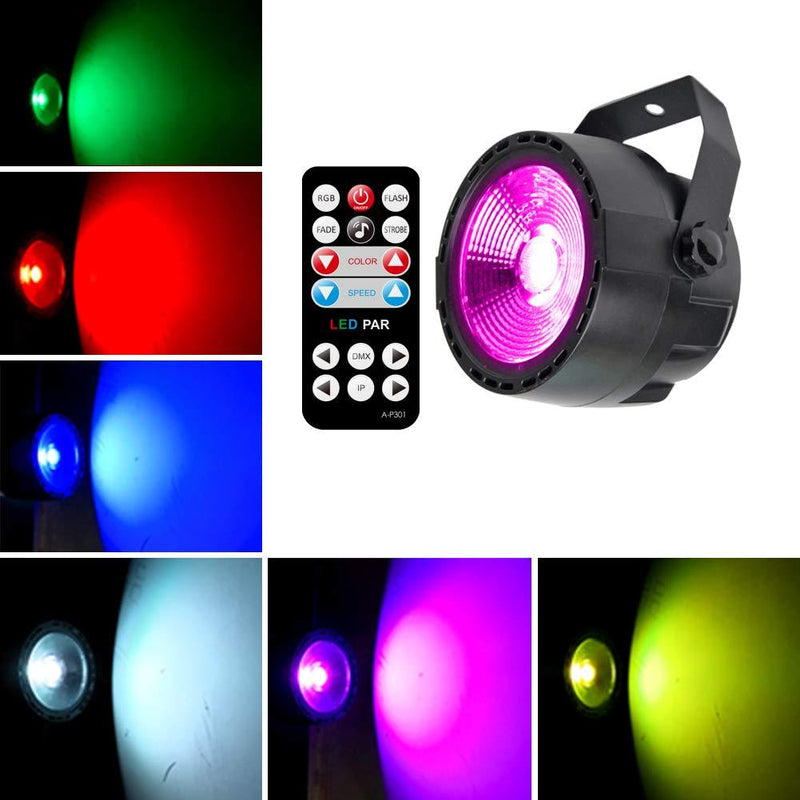 KOOT DJ light DMX Stage Light COB LEDS Up Lighting Stage Light With 7 DMX Control And Remote Control Suitable for Wedding Party Bar Club Church Dance.