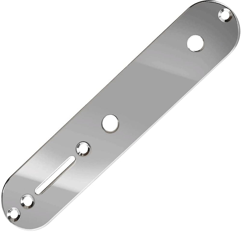 1 Pieces Electric Guitar Silver Control PlateTelecaster Control Plate Guitar Control Plate for Tele Style Guitar Chrome