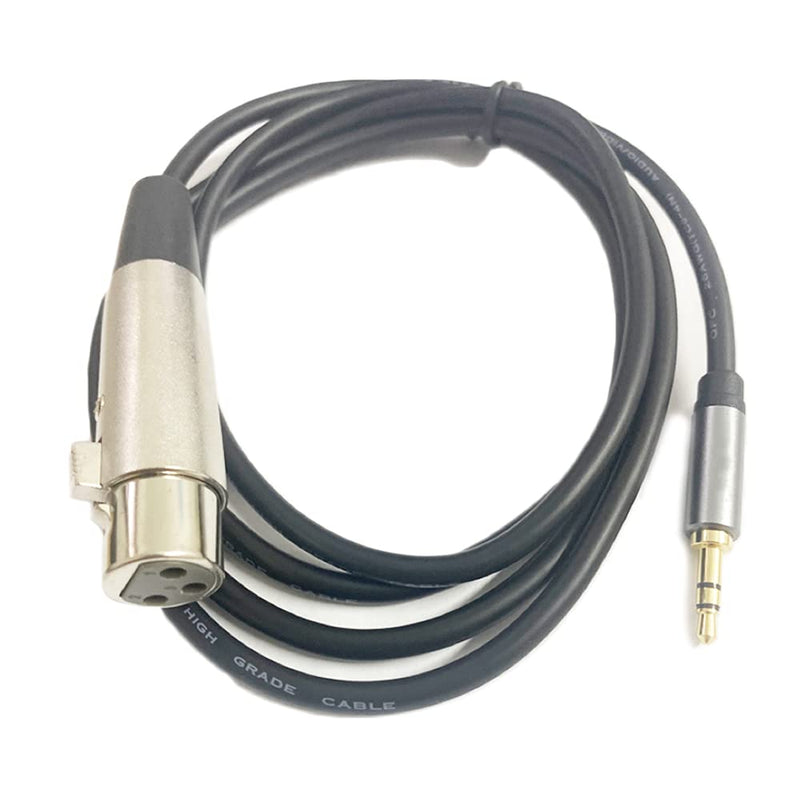"3-pin XLR Female to TRS 3.5mm Male Microphone Cable Audio Line Microphone Adapter for Studio Sound Consoles 1.5M"