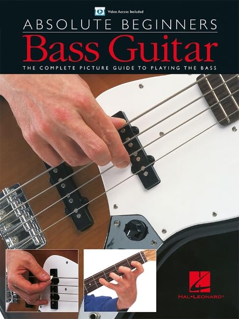 Bass Guitar Book: Absolute Beginners - The Complete Picture Guide to Playing the Bass | Step-by-Step Bass Guitar Songbook | Sheet Music Includes Tablature, Backup Tracks, and Instructional DVD