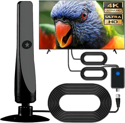Wave max Tv Antenna 2024, Wave max Tv Antenna Signal Booster, Coverage Up to 500 Miles, Supports 4k Indoor Full Hd Smart Tv.
