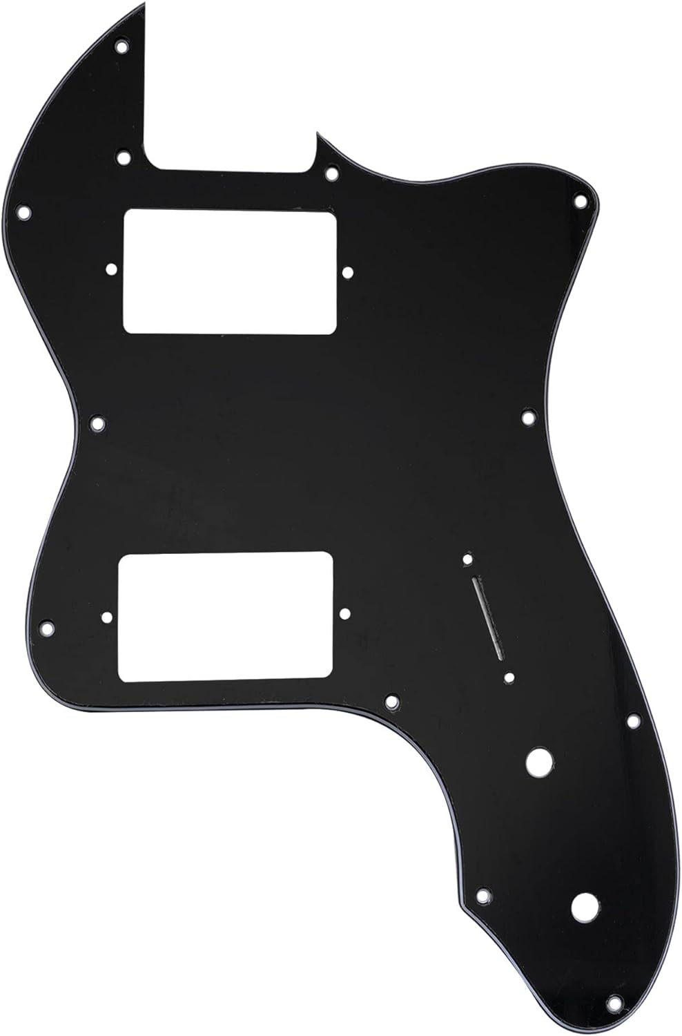 Guitar Pickguard For Fender Telecaster 72 Thinline PAF Style Scratch Plate (3 Ply Black) 3 Ply Black