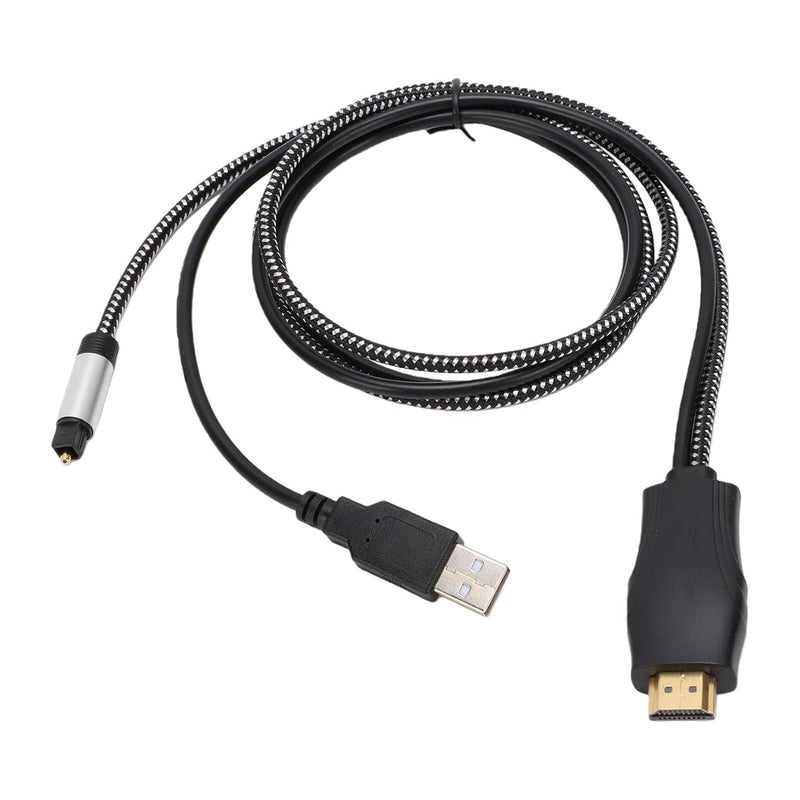 192KHz HDMI ARC to Optical Audio Converter for TV to Soundbar, Plug & Play 3.4ft/1.05m ARC to Optical Cable Audio Extractor Adapter Splitter for Sound System Speaker Home Theater Support Dolby/DTS 5.1