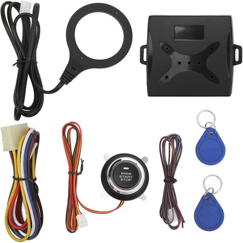 EASYGUARD ES002-P2 Engine Start Button Module with Remote Start Optional for Automatic car Can Work with Original or aftermarket Key fobs DC12V