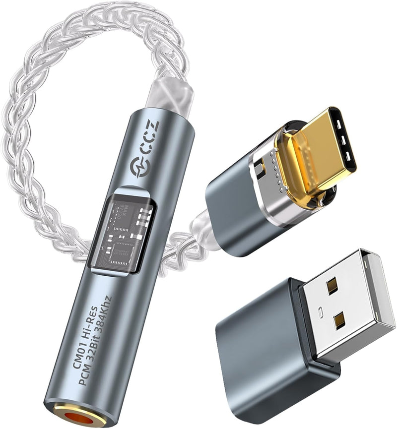 [AUSTRALIA] - USB C to 3.5mm Audio Adapter DAC Amplifier CX31993 Chip & MAX97220 High-Performance Audio Amp for Headphones, 70mW Output, JCALLY JM6 PRO 2 AUX Dongle for iPhone, Android, PC 