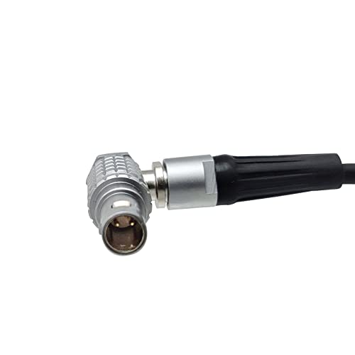 D-TAP to 2 Pin Lemo-Compatible Male Power Cable Suitable for Teradek Z Cam ARRI RED DJI TILTA Paralinx Preston Transvideo Offhollywood Switronix Panasonic (Right Angle) Right angle