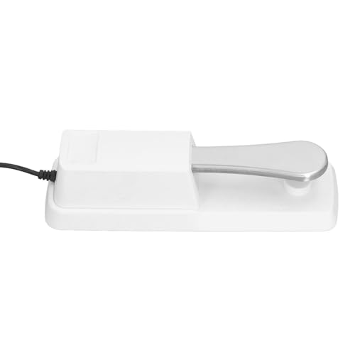 Pedal for Keyboard Piano, MIDI Digital Piano – White, Compatible with, and Most USB/MIDI Keyboards