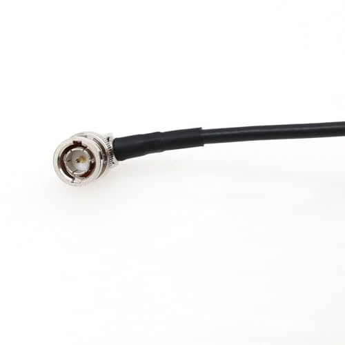 6G SDI 1080p Video Cable High Density for Blackmagic Video Assist 4K 5" Monitor, Micro Studio Camera 4K G2 DJI Lightbridge 2, Right Angle HD Micro BNC to BNC Male 1.5m
