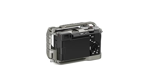 Tilta Full Camera Cage for a7C II / a7C R | Includes: Full Cage | HDMI Cable Clamp | LWS Baseplate | NATO Top Handle | 15mm Rod | Slotted and Allen Key (Titanium Gray)
