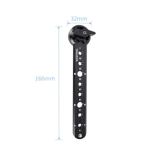NICEYRIG Rosette Mount Extension Rail Quick Release Anti-Off NATO Rail-635