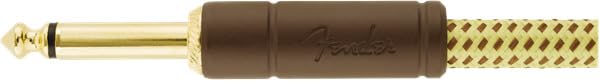 [AUSTRALIA] - Fender Deluxe Series Instrument Cable, Straight/Angle, Tweed, 15ft 