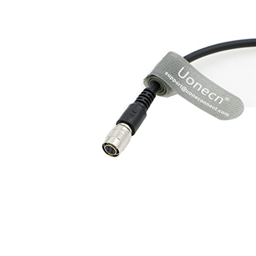 Uonecn Hirose 4 Pin Male to Female Power Cable, 31.5inch/80cm Extension Wire for Microscope, Industrial Camera, Sony BVM-E250, Sound Devices Recorder Harness