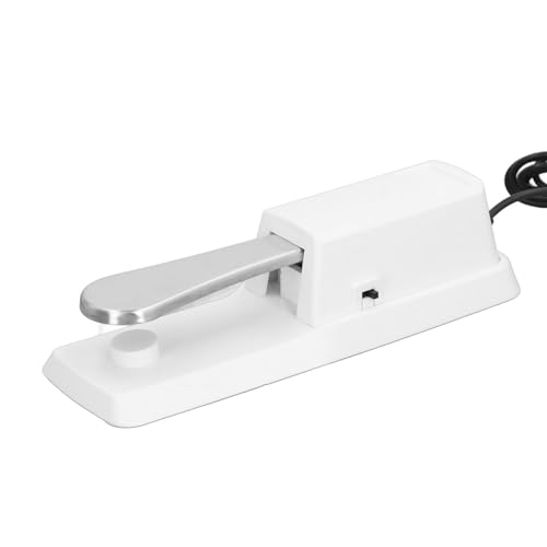 Pedal for Keyboard Piano, MIDI Digital Piano – White, Compatible with, and Most USB/MIDI Keyboards