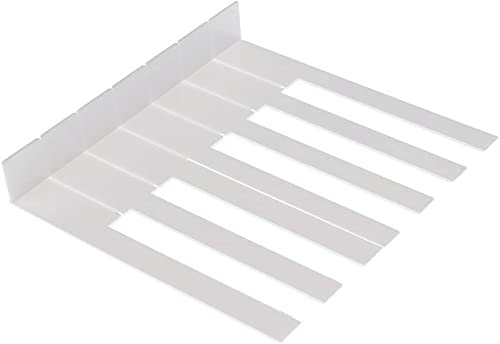 Jiayouy Complete Set 52Pcs Plastic Piano Keytops with Fronts Piano Key Tops Replacement White 52mm Long Head