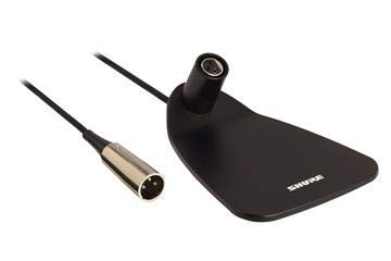 Shure Centraverse CVD Desktop Base for 12" and 18" Gooseneck Microphones - Black, with Attached 12' XLR Cable XLR (CVD-B)