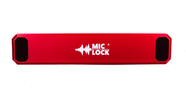 Mic-Lock Hidden Device Radio Frequency Finder - Anti Spy Device Detects RF, WiFi, Bluetooth, 4G & 5G - Secure Business Meetings, Hotels & Vacation Rentals Red Radio Frequency Detector