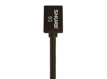 Shure WL93 Series Subminiature Condenser Lavalier Microphones,WL93- Black, with 4-Foot (1.2 m) Cable Black (4-foot cable)