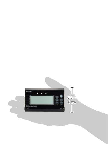 Seiko SAT10BE Stunning Guitar/Bass Tuner with Flat Tuning Function-Black Black