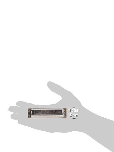 [AUSTRALIA] - Hohner 1896BX Marine Band Tuned to Key of C Harmonica with 0.9mm Brass Reedplates, Single Laquered Pearwood Comb, and Arched Stainless Steel Covers 