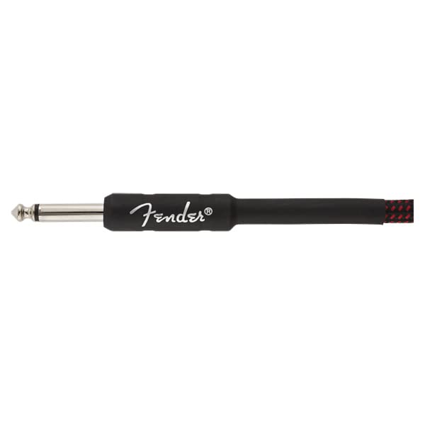 Fender Professional Series Tweed Instrument Cable, Guitar Cable, Guitar Accessories, Straight/Straight, Red, 10ft Grey Tweed