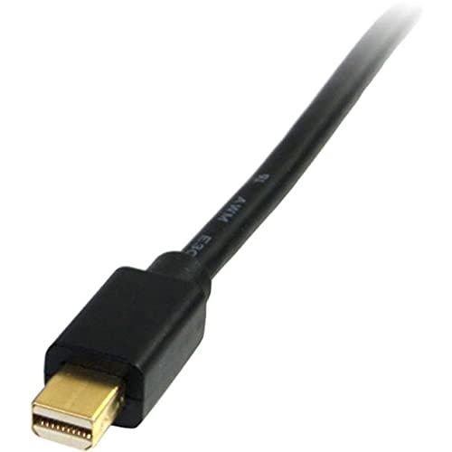 StarTech.com 6ft (2m) Mini DisplayPort to VGA Cable - Active Mini DP to VGA Adapter Cable - 1080p Video - mDP 1.2 or Thunderbolt 1/2 Mac/PC to VGA Monitor/Display - Converter Cord (MDP2VGAMM6) Black VGA (M/M) Single