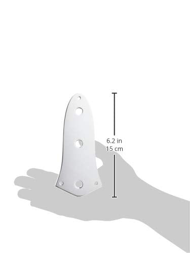 [AUSTRALIA] - Fender Vintage-Style 3-Hole Jazz Bass Control Plate - Chrome 