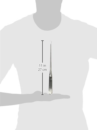 [AUSTRALIA] - GIMA 26813 Sims Uterine Curette, Sharp, 8 mm Wide, 26 cm 