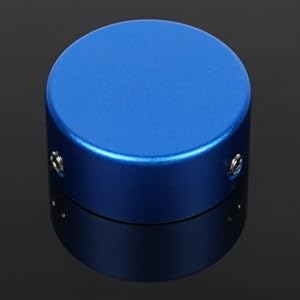 Footswitch Topper Guitar Pedal Button Caps with 3 Set Screws and Protective Fitting Increasing Accuracy,Comfort for Common Switches diameter of 3/8"| SOLUTEK BUTTONS V1 12Pcs Red Blue Gold RedBlueGold