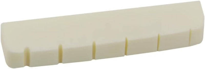 4pcs 43mm Standard Les Paul SG ES Electric Guitar style Flat Bottom Bone Nut, Beige Buffalo Bone Nut